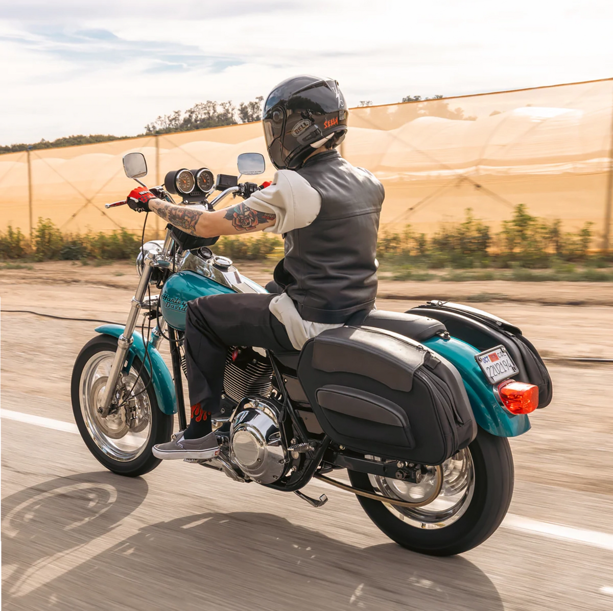 Thrashin Supply Co. Sport Saddlebags — 3501-2401