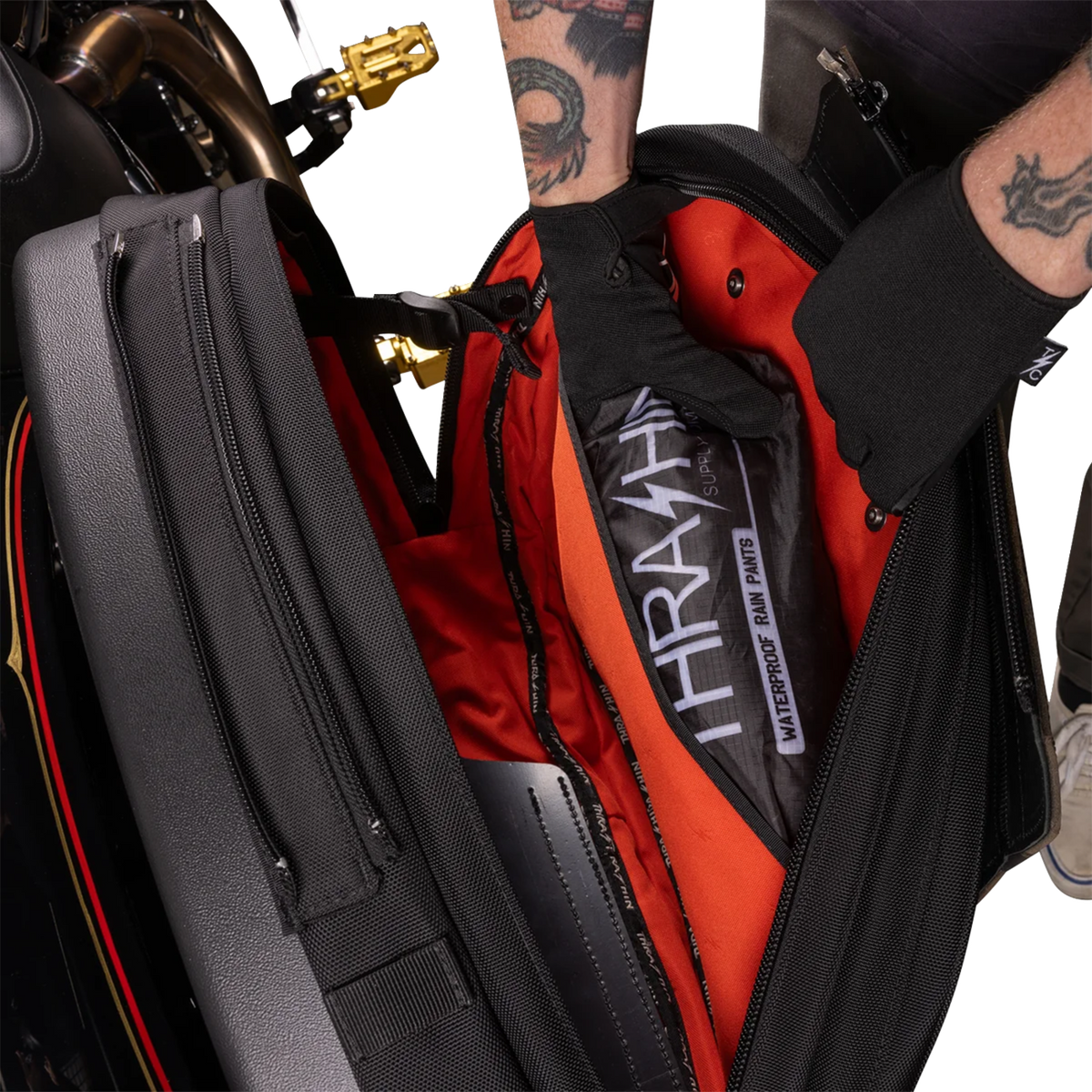 Thrashin Supply Co. Sport Saddlebags — 3501-2401