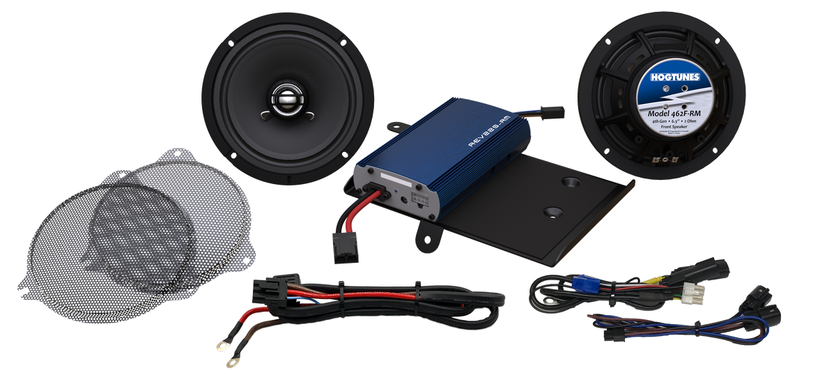 225 W Amp/ 6-1/2" Front Speaker Kit by HOGTUNES