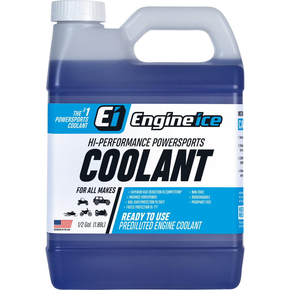 ENGINE ICE Premixed Motorcycle Coolant - 64 US fl oz.