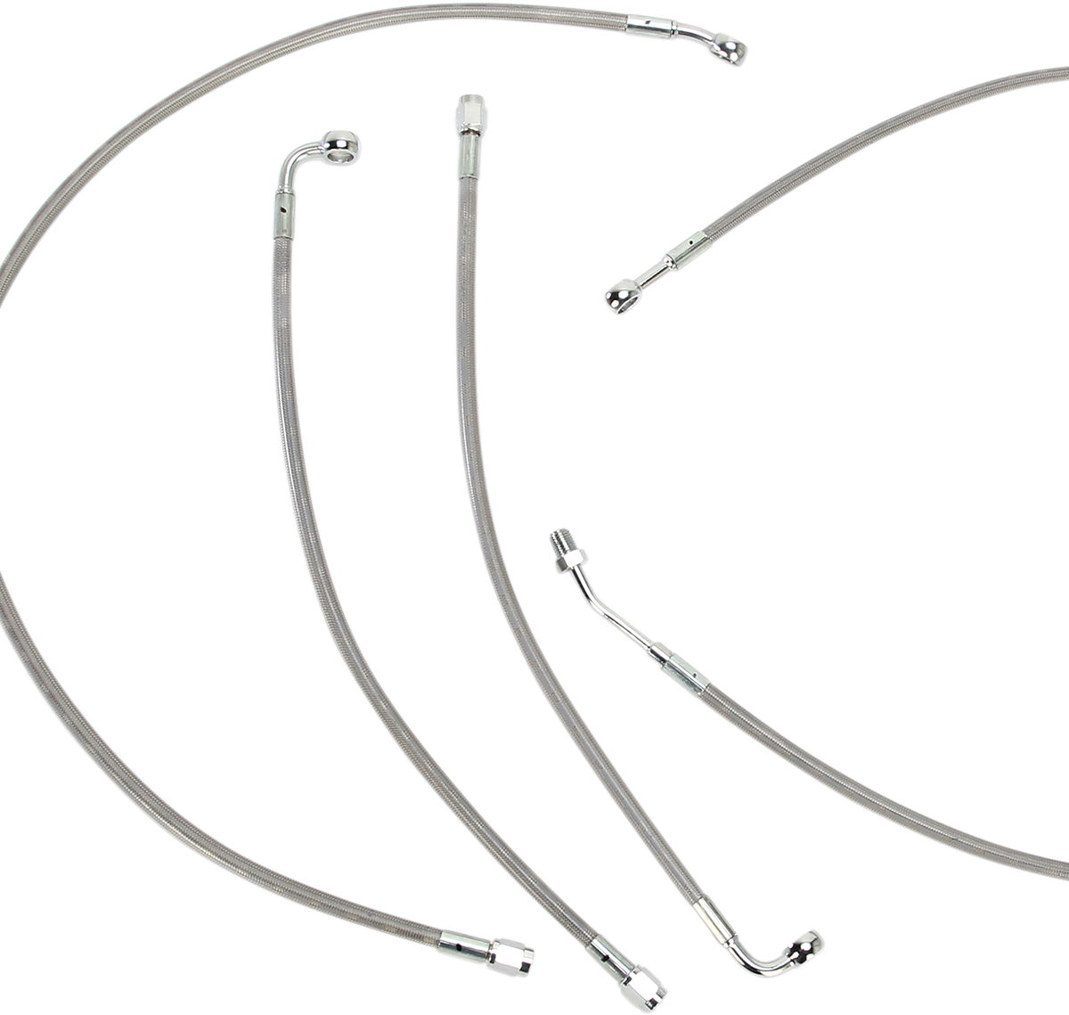 Complete Stainless Braided Handlebar Cable/Brake Line Kit
