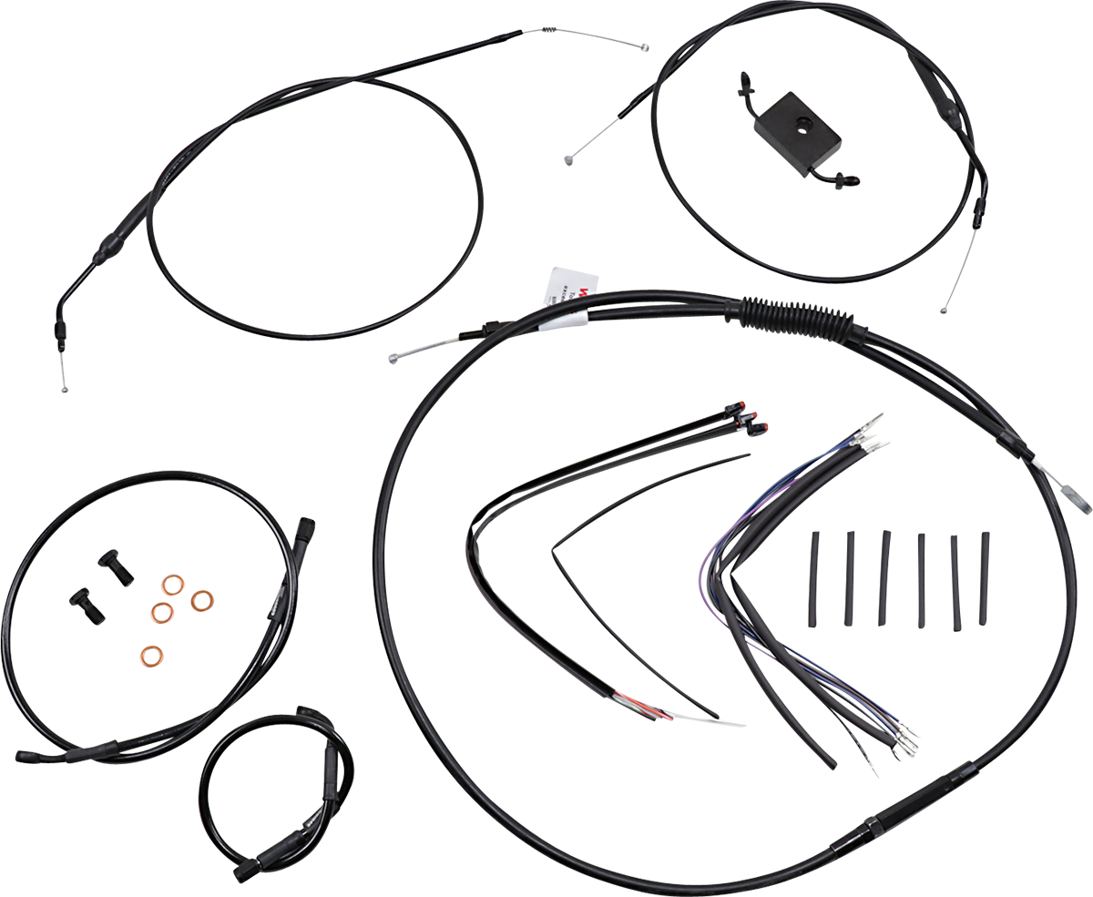 Extended Handlebar Cable and Brake Line Kit for Sportsters with ABS - B30-1231