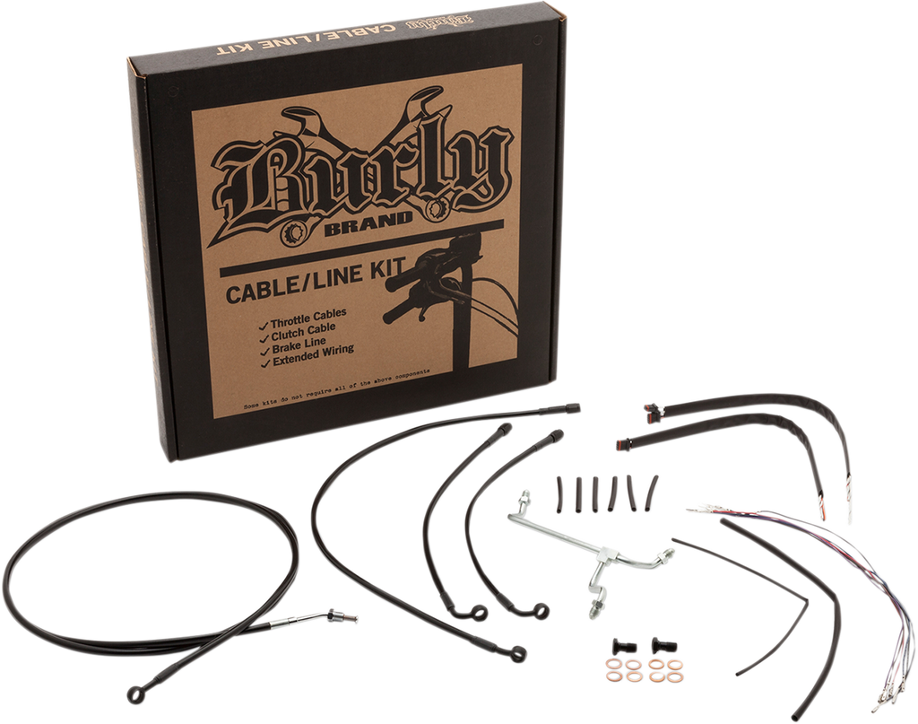 Complete Stainless Braided Handlebar Cable/Brake Line Kit