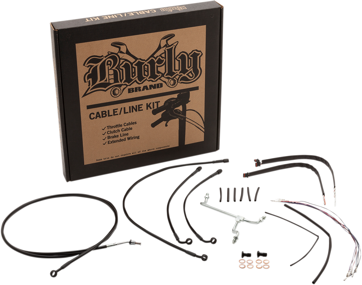 Complete Stainless Braided Handlebar Cable/Brake Line Kit
