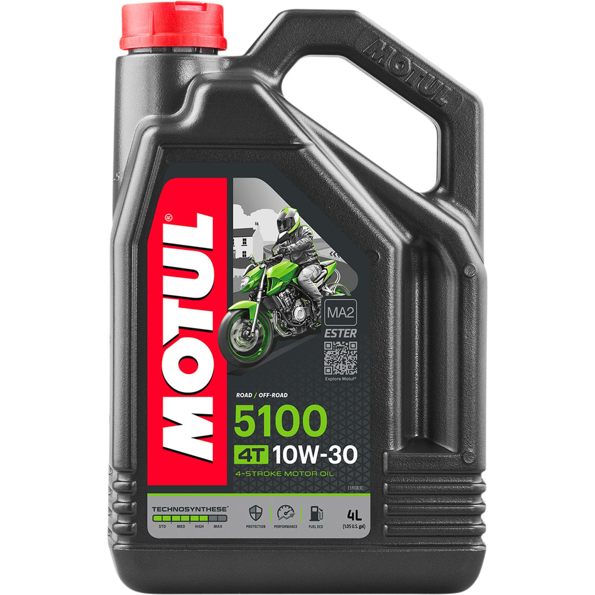 MOTUL 5100 4T Synthetic Blend Oil - 10W-30 - 4L