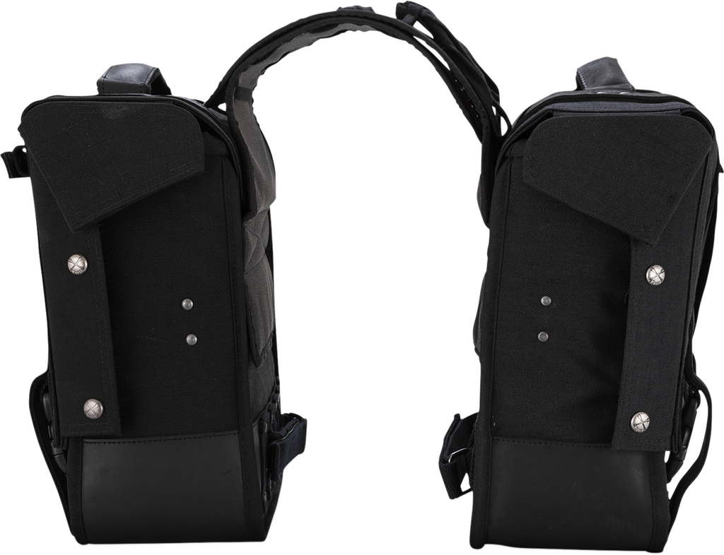 Throw-over Saddlebag — Leather/Cordura