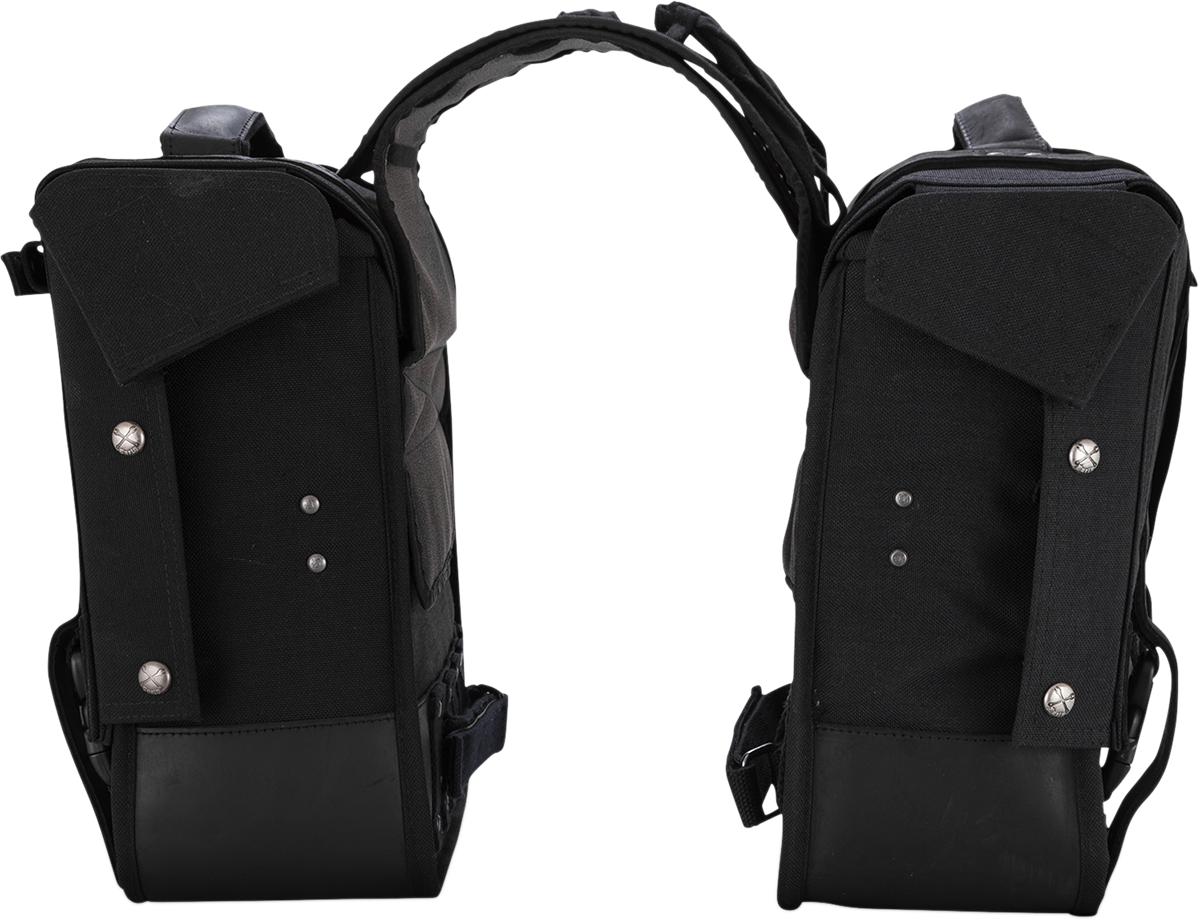 Throw-over Saddlebag — Leather/Cordura