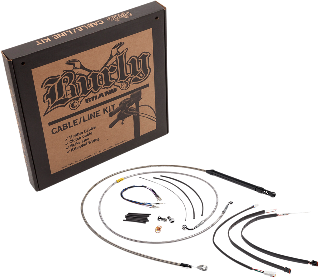 Handlebar Cable and Brake Line Kit for Burly Ape Handlebars