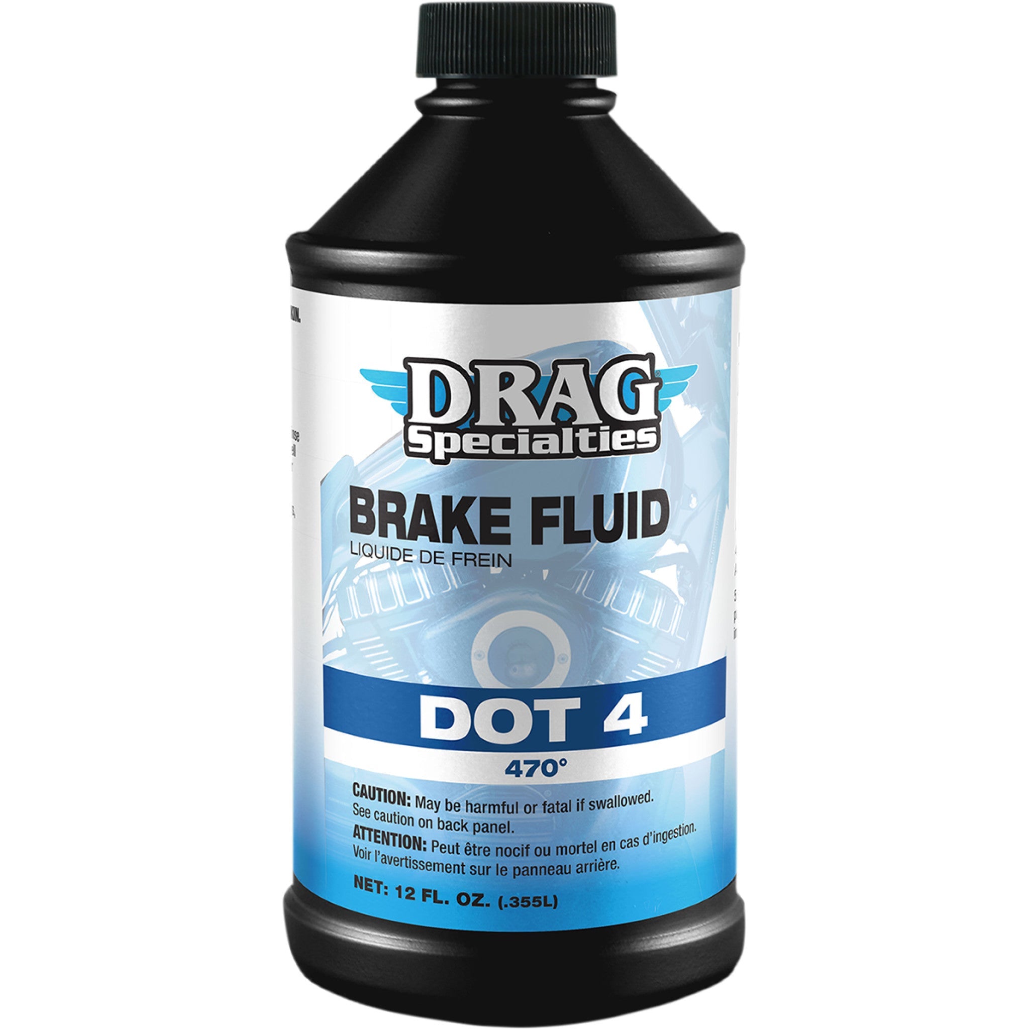 DRAG SPECIALTIES OIL DOT 4 Brake Fluid - 12 U.S. fl oz.