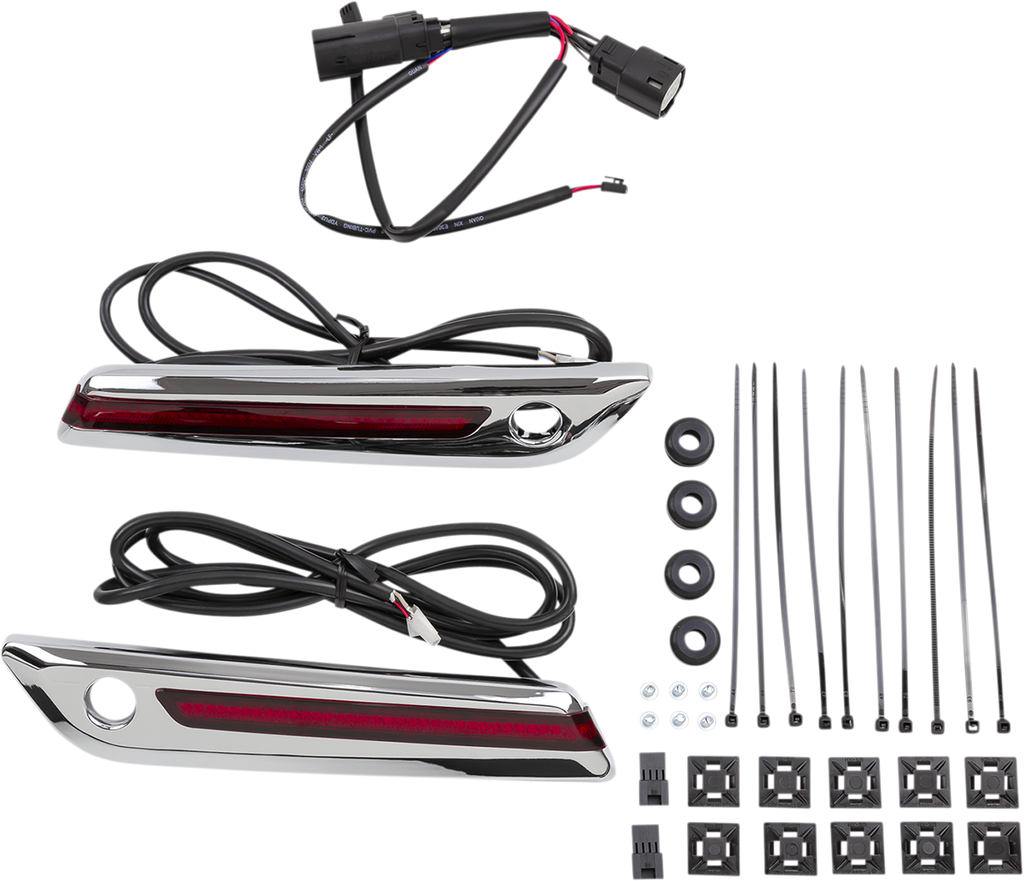 LED Saddlebag Hinge Covers