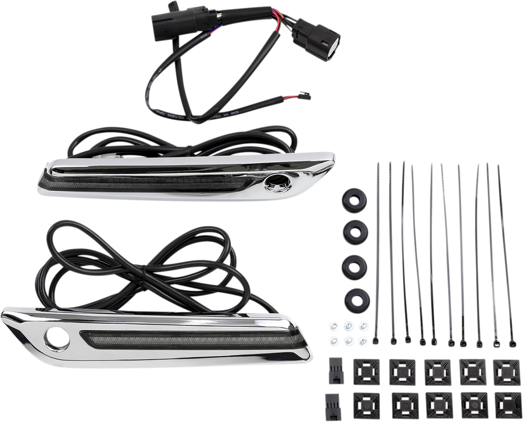 LED Saddlebag Hinge Covers