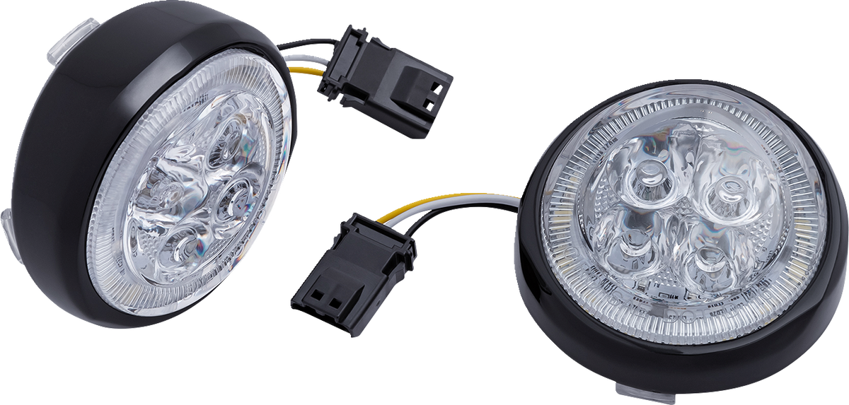 LED Fang® Front Signal Light Inserts with Bezel