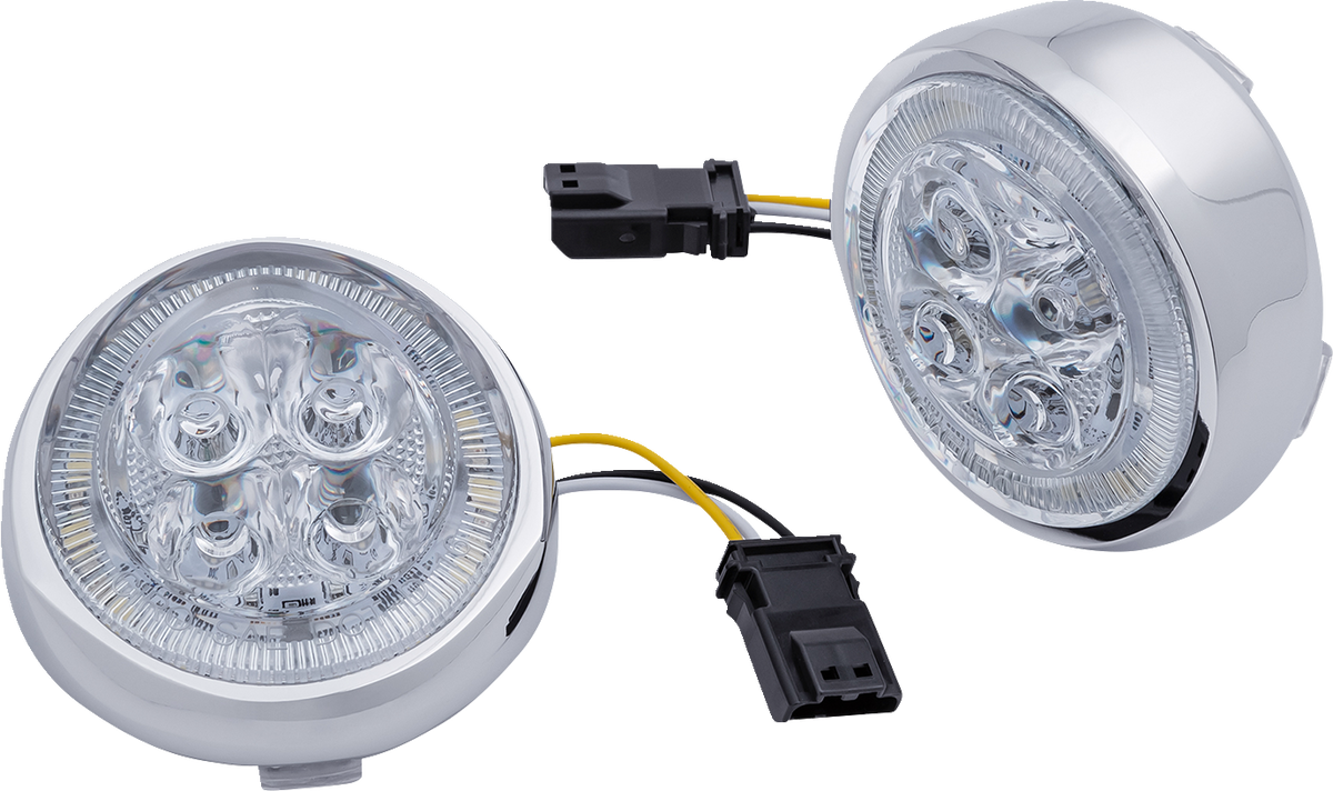 LED Fang® Front Signal Light Inserts with Bezel