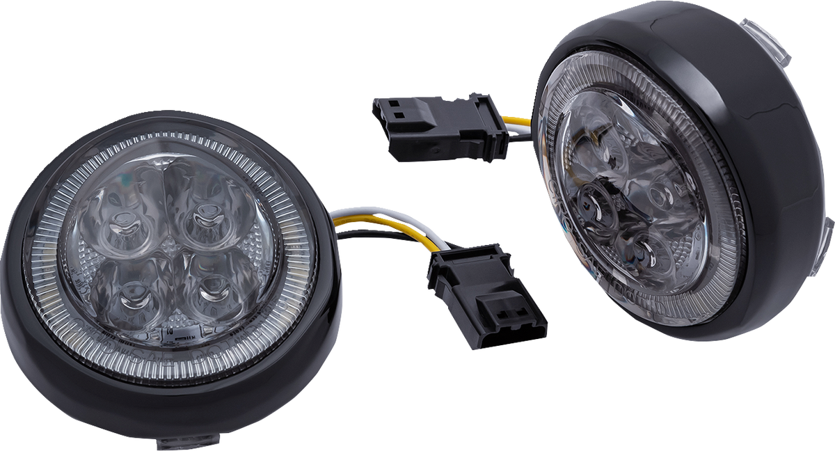 LED Fang® Front Signal Light Inserts with Bezel