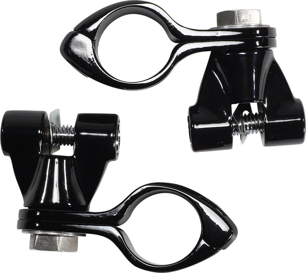 Engine Guard Highway Peg Hingeless Mounting Clamp Kit