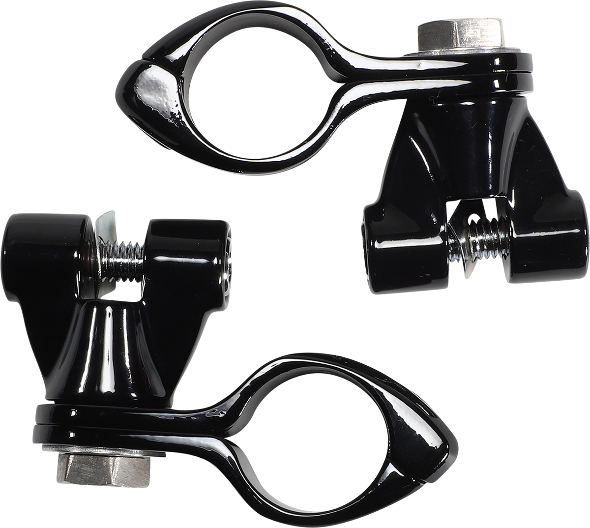 Engine Guard Highway Peg Hingeless Mounting Clamp Kit
