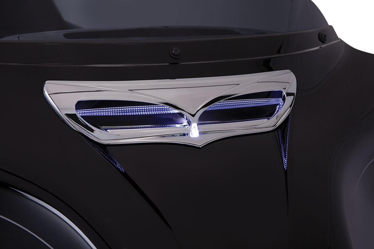 LED Lighted Fairing Vent Trim