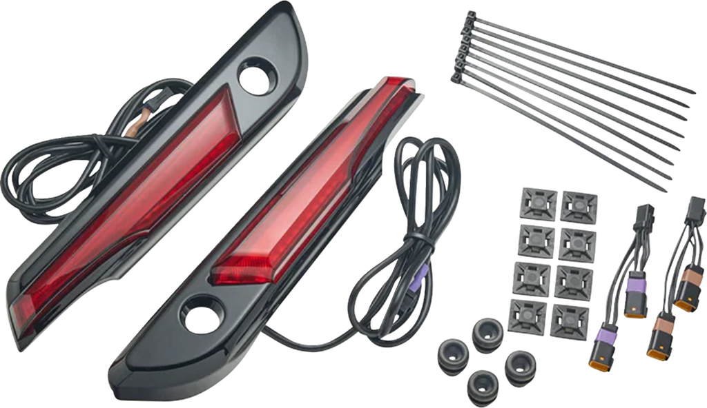 Lighted Saddlebag Hinge Covers