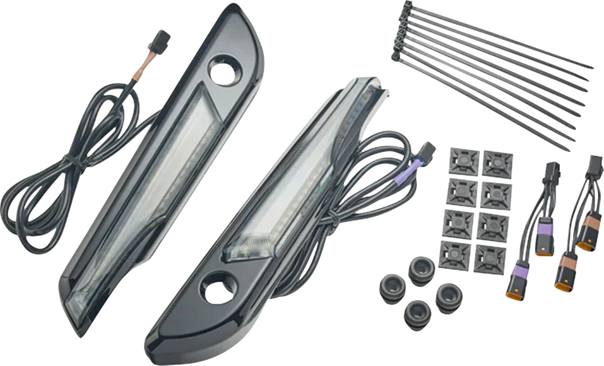 Lighted Saddlebag Hinge Covers