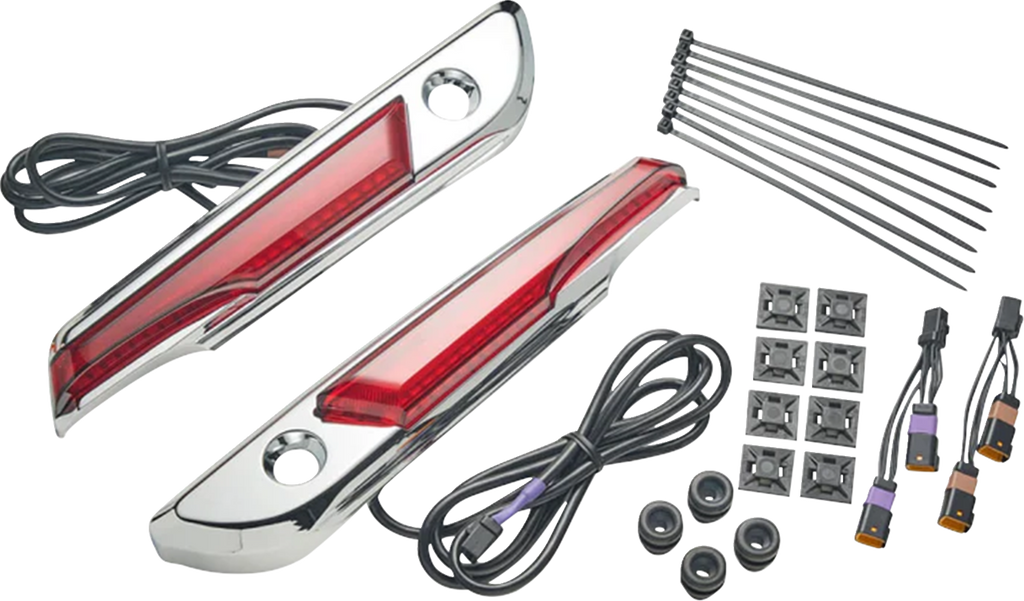 Lighted Saddlebag Hinge Covers