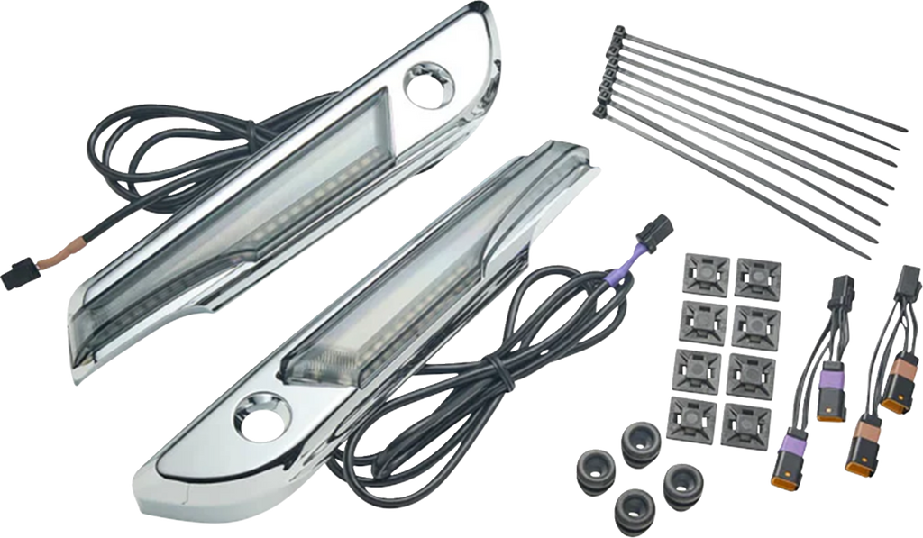 Lighted Saddlebag Hinge Covers
