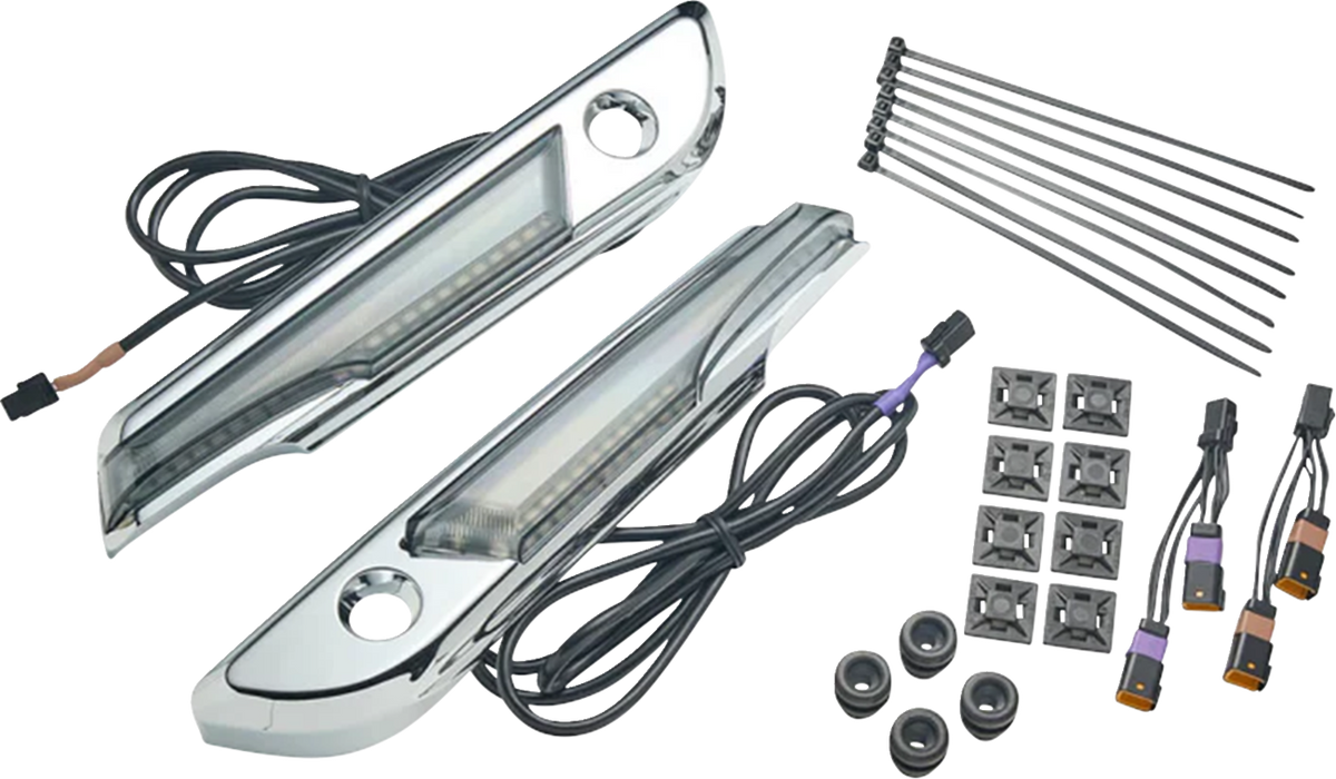 Lighted Saddlebag Hinge Covers