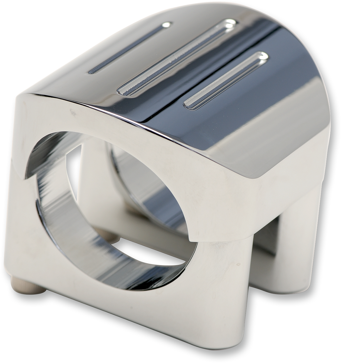 Chrome Clamp Mount - For 1.25" T-Bar/Riser Handlebar