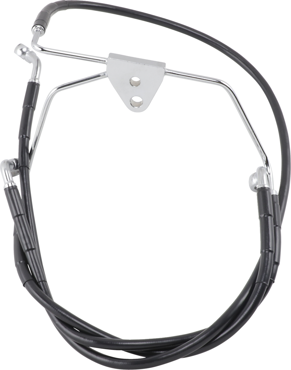 Drag Specialties Extended Length Black Vinyl Brake Line Kit