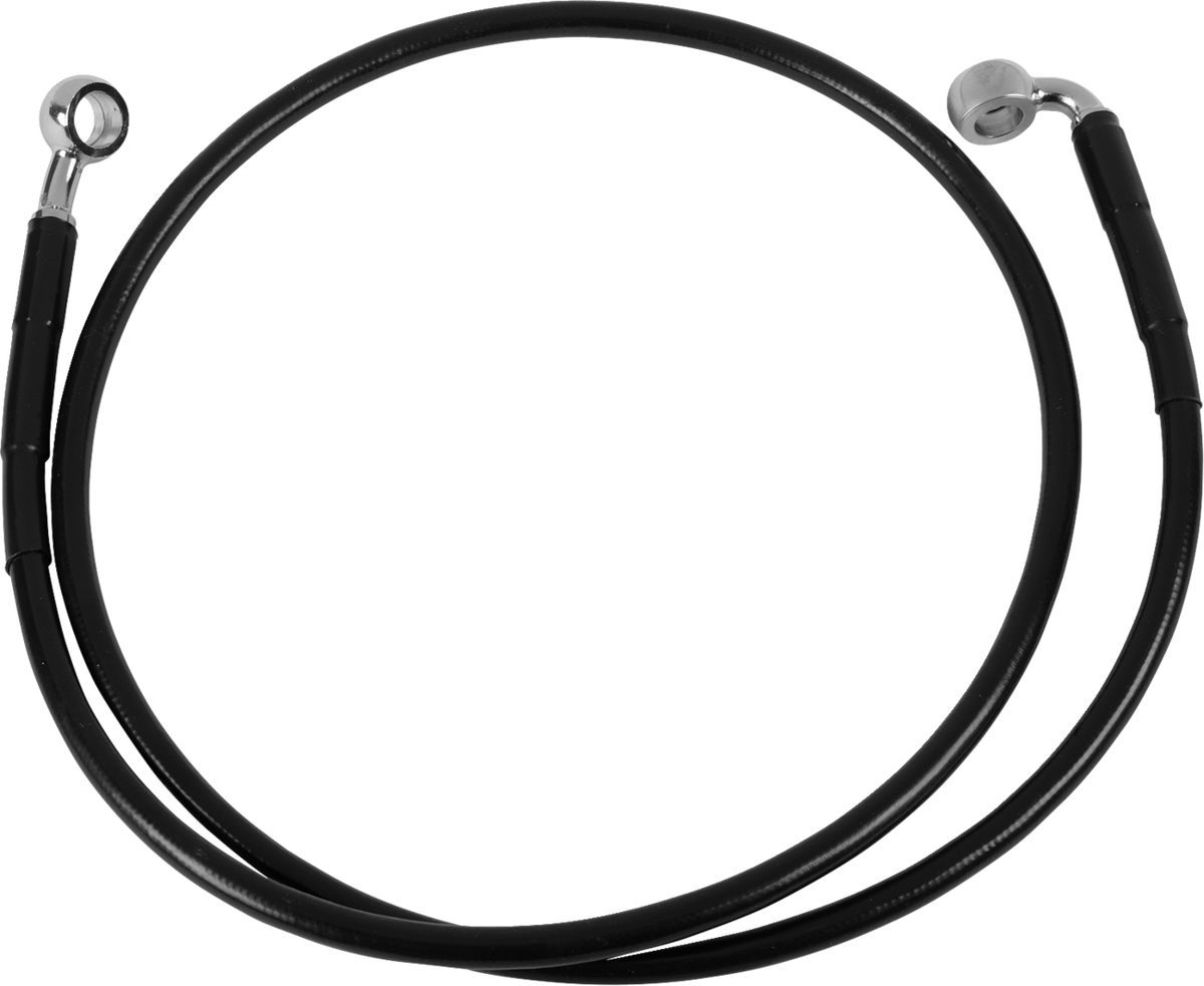 Drag Specialties Extended Length Black Vinyl Brake Line Kit