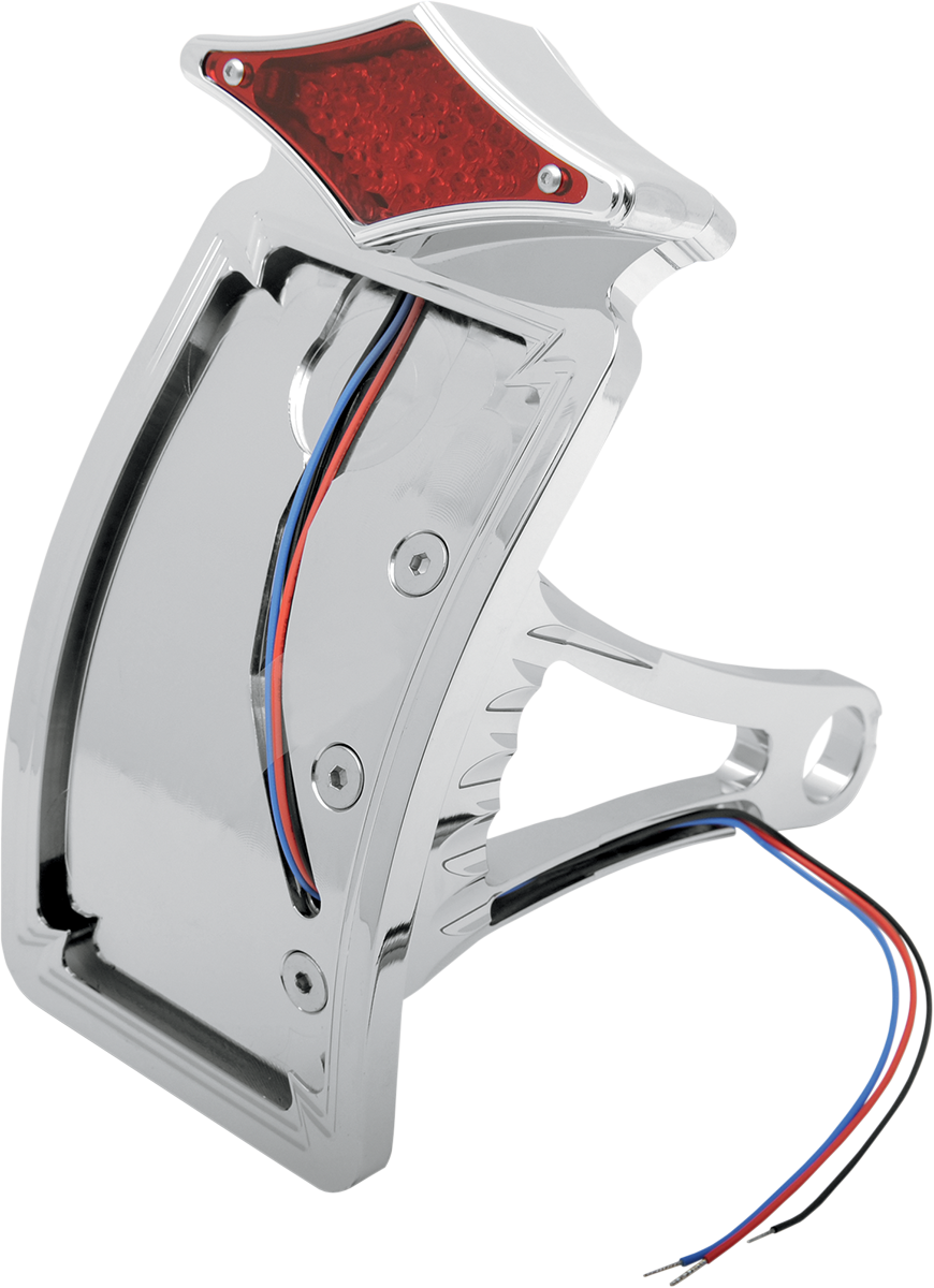 Side Mount Diamond LED Taillight and License Plate Mount