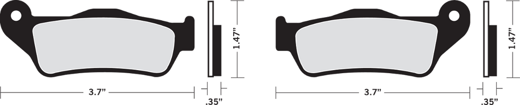 Drag Specialties Organic Harley/Buell Brake Pads