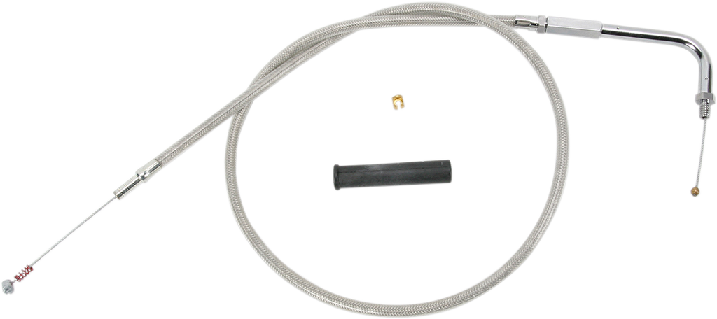 Drag Specialties Stainless Braided Idle Cable