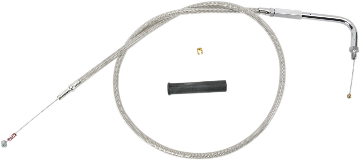Drag Specialties Stainless Braided Idle Cable