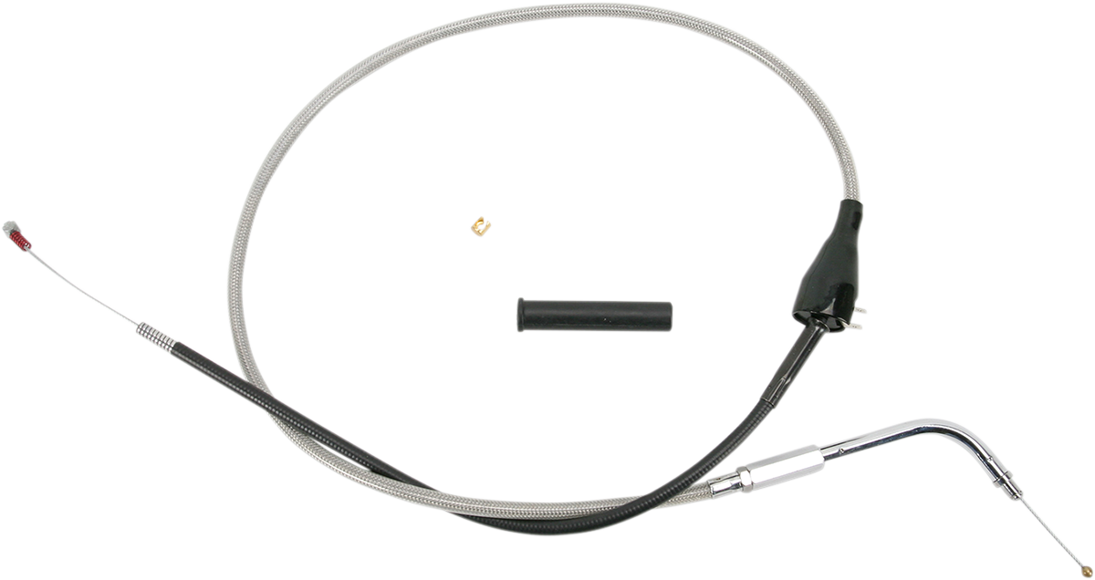 Drag Specialties Stainless Braided Idle Cable