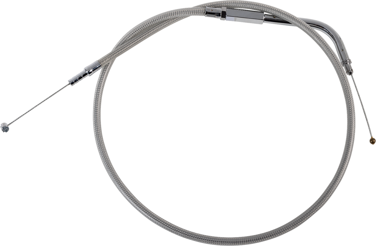 Drag Specialties Stainless Braided Idle Cable