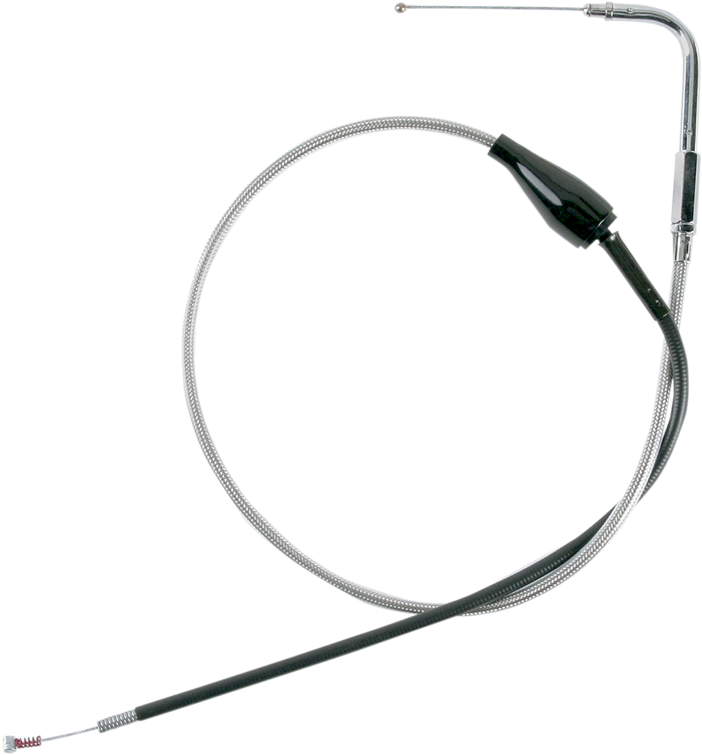 Drag Specialties Stainless Braided Idle Cable