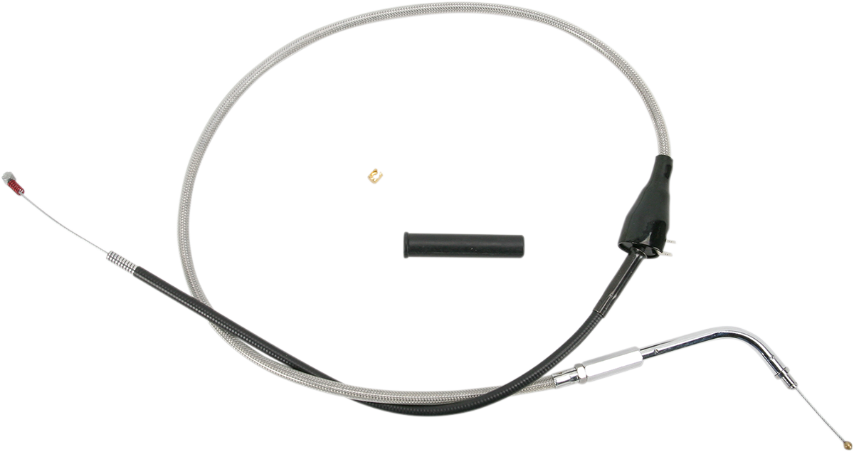 Drag Specialties Stainless Braided Idle Cable