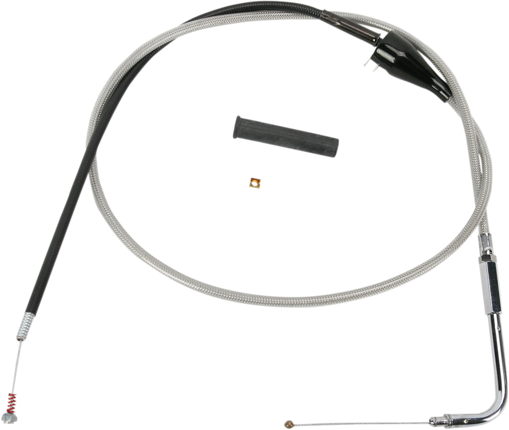 Drag Specialties Stainless Braided Idle Cable