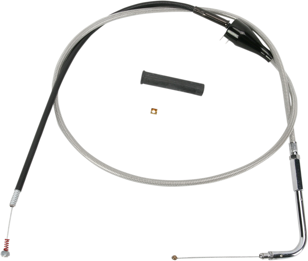 Drag Specialties Stainless Braided Idle Cable