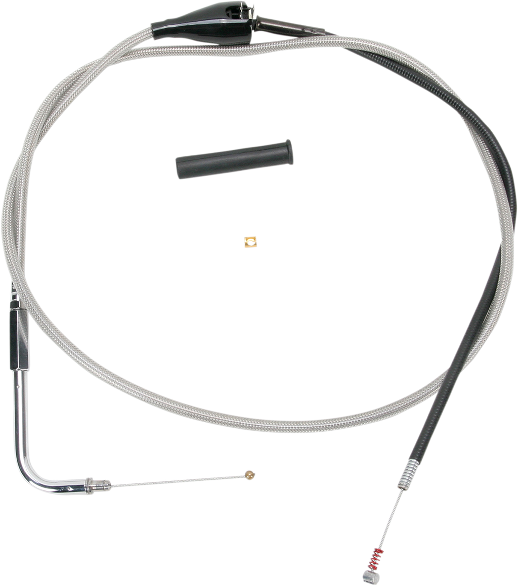 Drag Specialties Stainless Braided Idle Cable