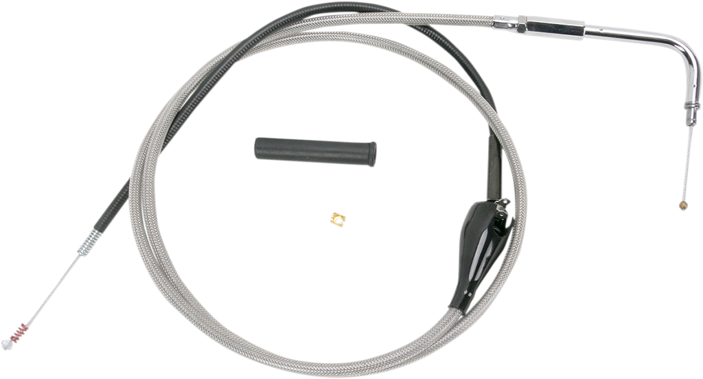 Drag Specialties Stainless Braided Idle Cable