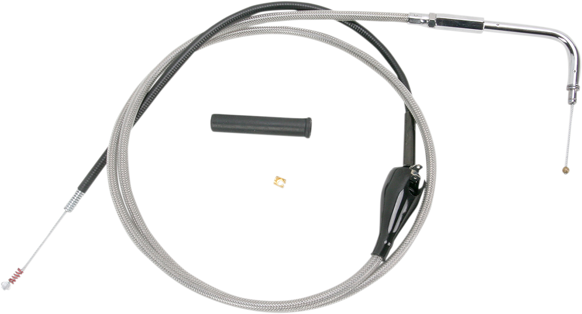 Drag Specialties Stainless Braided Idle Cable