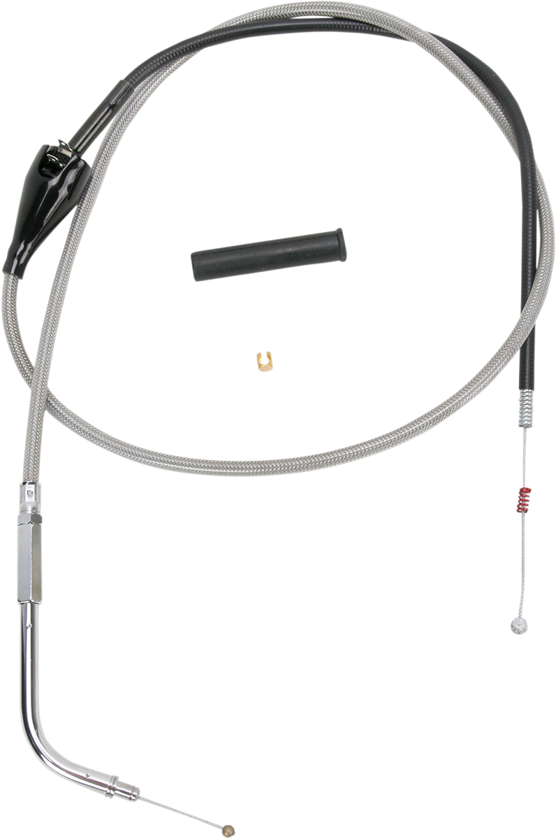Drag Specialties Stainless Braided Idle Cable