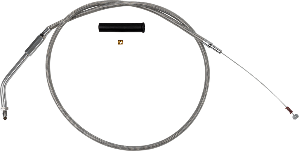 Drag Specialties Stainless Braided Idle Cable