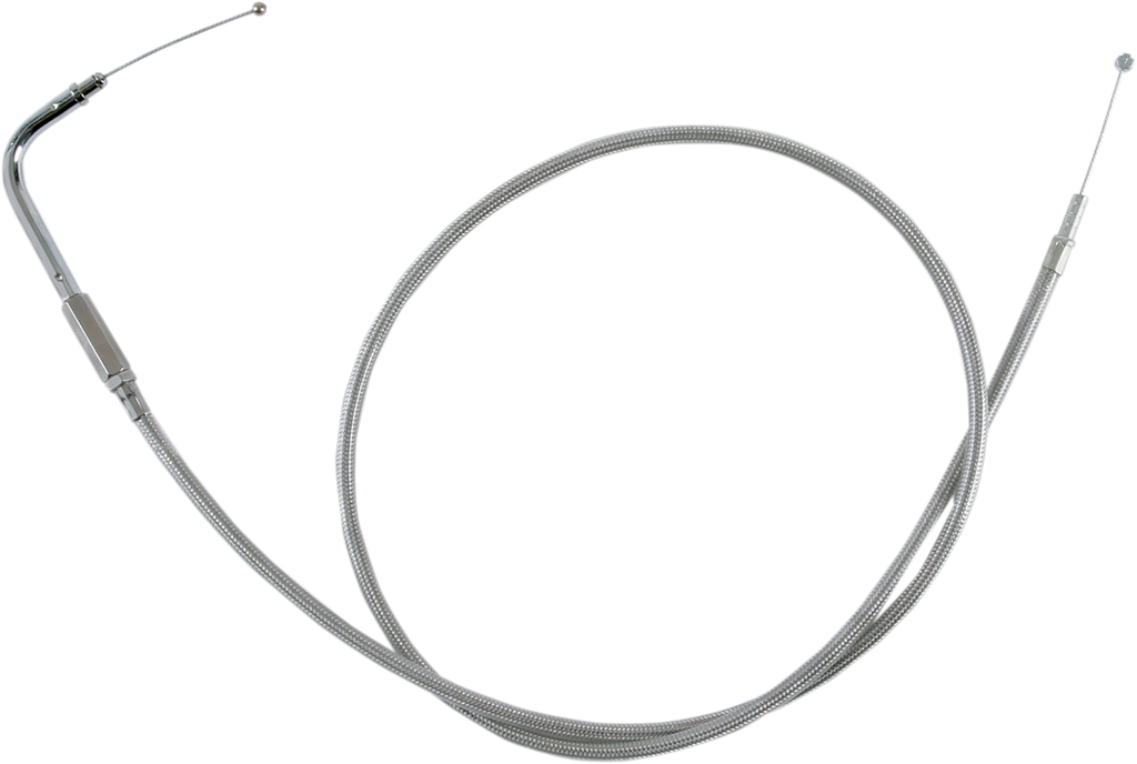 Drag Specialties Stainless Braided Idle Cable