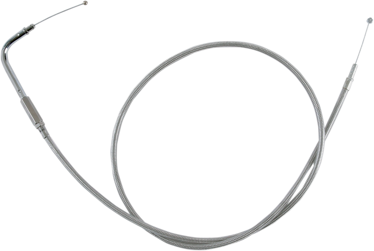 Drag Specialties Stainless Braided Idle Cable