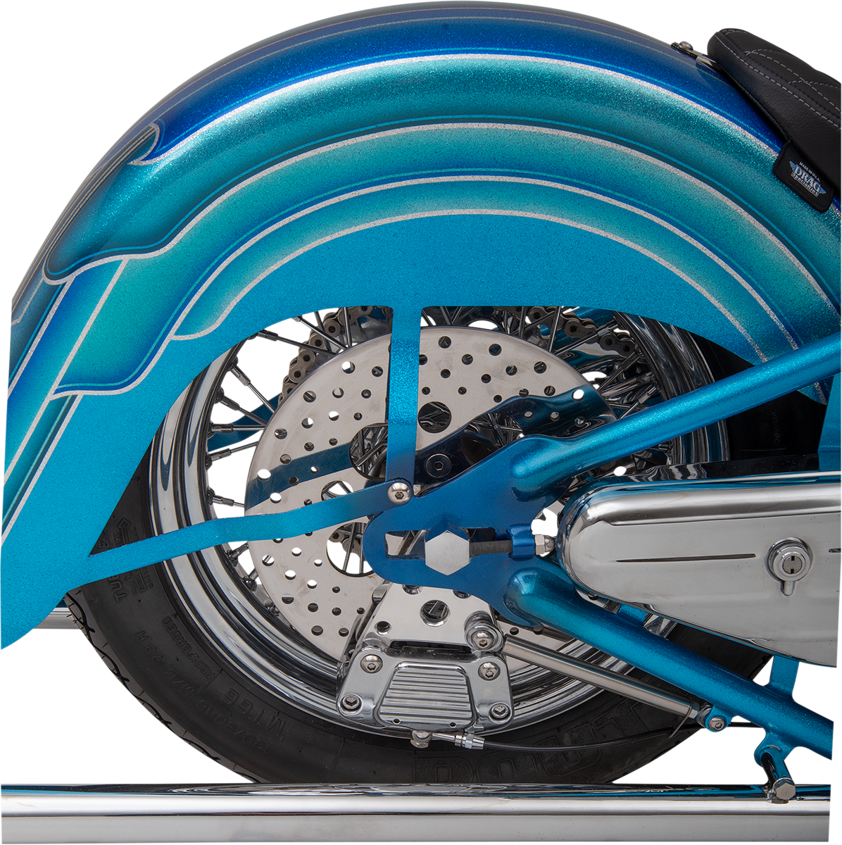Polished Stainless Steel Drilled Brake Rotor