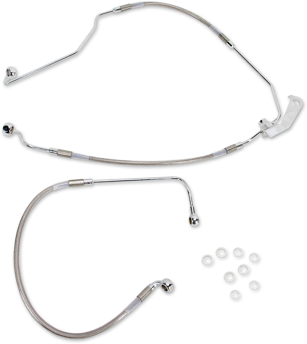 Drag Specialties Stainless Steel Brake Line Kit