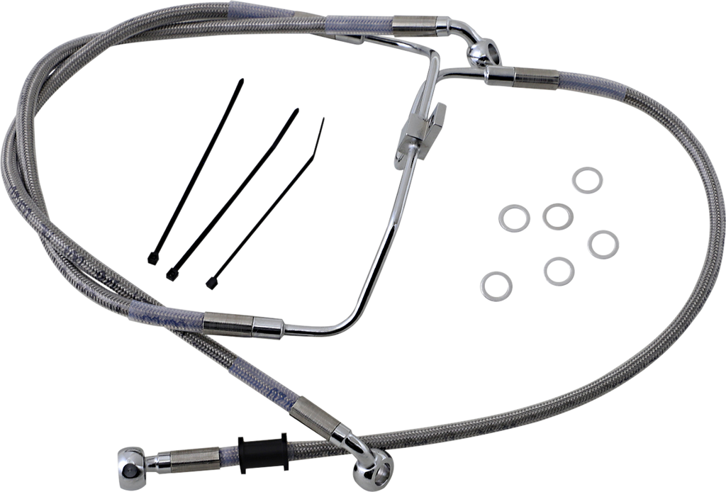 Drag Specialties Stainless Steel Brake Line Kit