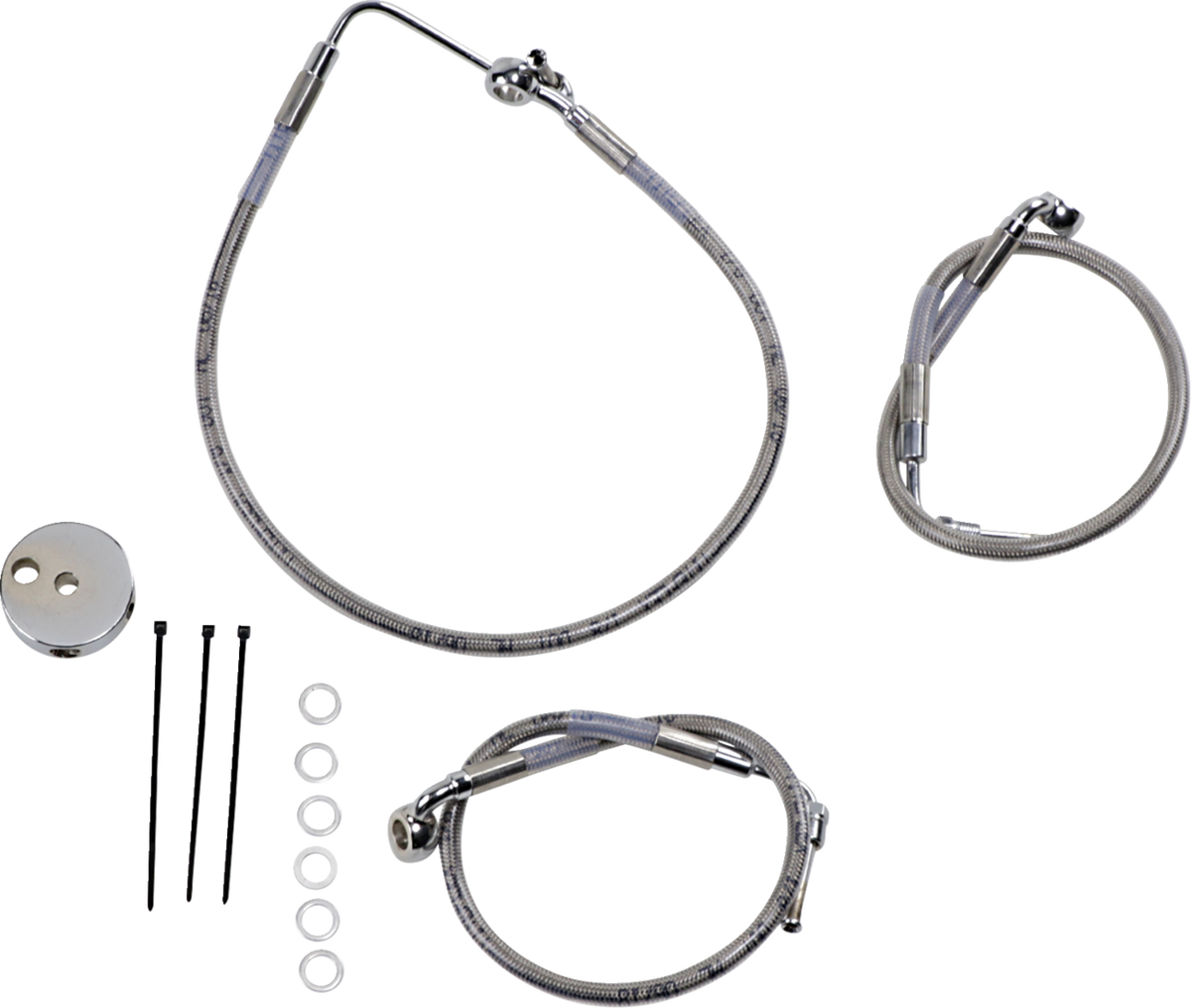 Drag Specialties Stainless Steel Brake Line Kit